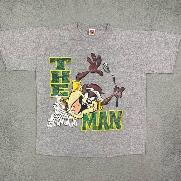 Vintage 90s taz Tasmanian Devil golfing T-shirt‎ - Picture 2 of 5